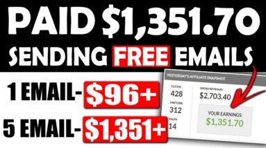 Email Marketing For Beginners Tutorial to Make $1,351.70 By Sending FREE Emails