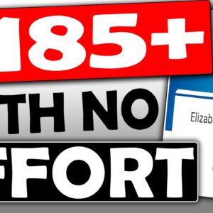 How YOU Can GET PAID $185 Again & Again With NO EFFORT For FREE (Make Money Online)