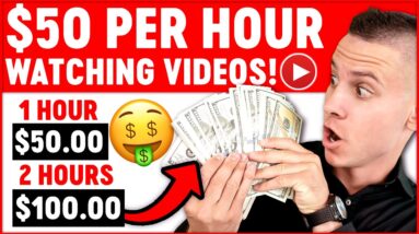Earn $50 Per Hour WATCHING Videos! Available Worldwide (Make Money Online)
