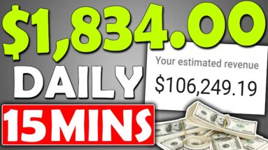 Earn $1,860 Daily In Passive Income That Takes 15 Minutes (Make Money Online)