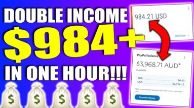 Earn $984+ Working ONE Hour By DOUBLING YOUR INCOME With This Affiliate Marketing (100% FREE)