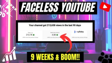 I Started a Faceless YouTube Channel [9 Week Results]