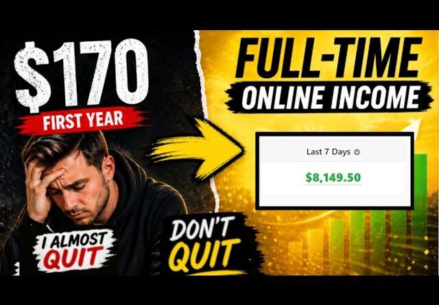 From $170 to Full Time Online Income: I Almost Quit