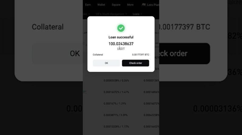 How I got a Crypto Loan on Bitget