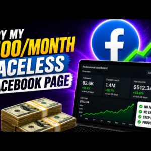 Copy My $500 Month Faceless Facebook Page Strategy: (Step By Step Tutorial) 🚀