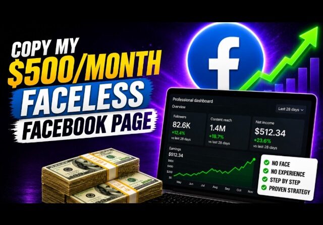 Copy My $500 Month Faceless Facebook Page Strategy: (Step By Step Tutorial) 🚀